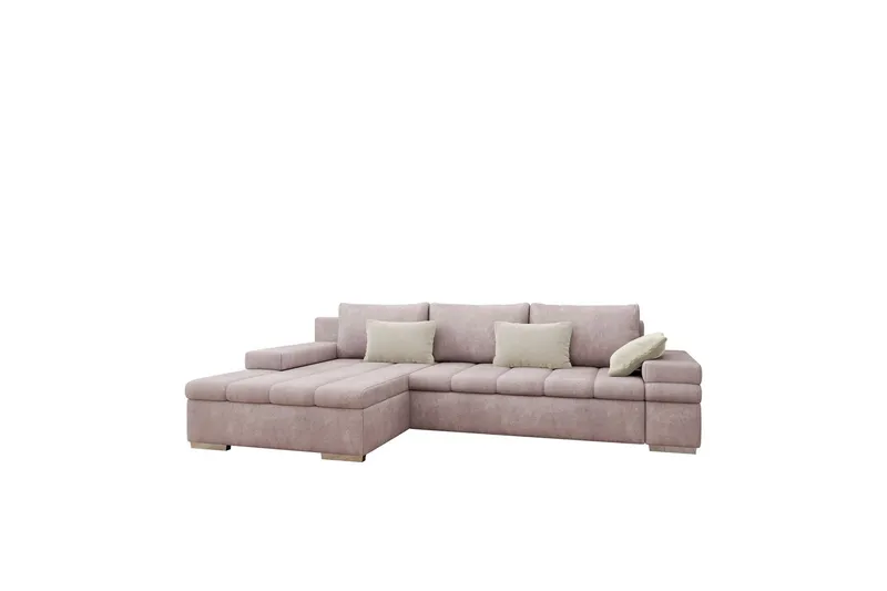 Naoma Bäddsoffa med Divan 4-sits - Rosa (Art.nr 3116258) — Rosa