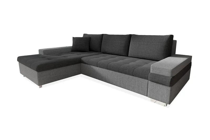 Naoma Divanbäddsoffa 274x182x83 cm - Grå (Art.nr 455896) — Grå