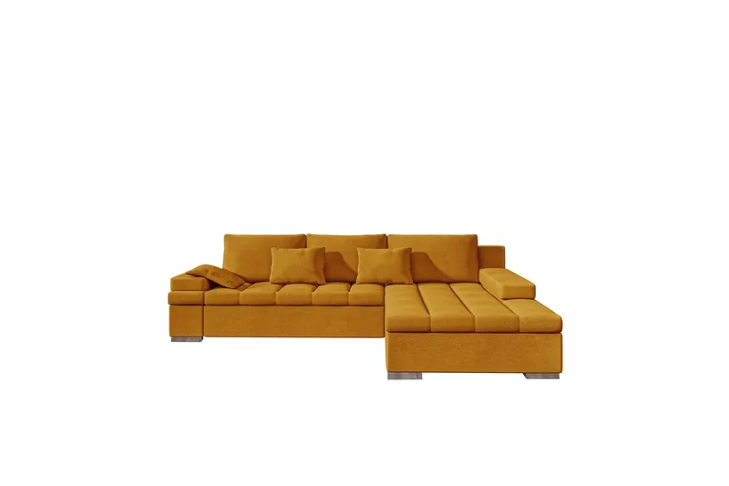 Naoma Soffa med Divan 3-sits - Gul (Art.nr 3068665) — Gul
