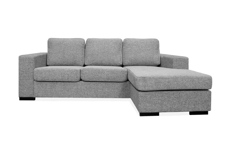Nebraska Divansoffa 3-sits Vändbar - Ljusgrå — Scandinavian Choice
