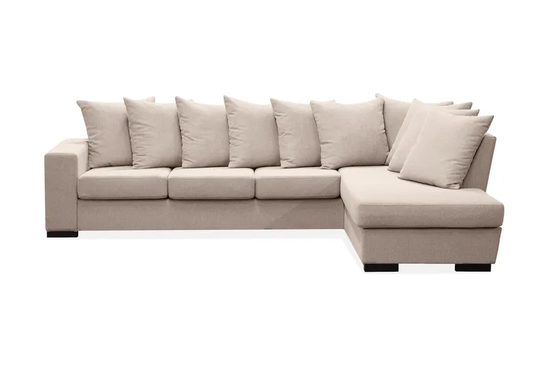 Nebraska Divansoffa 4-sits Höger Kuvertkuddar - Beige — Bloomington