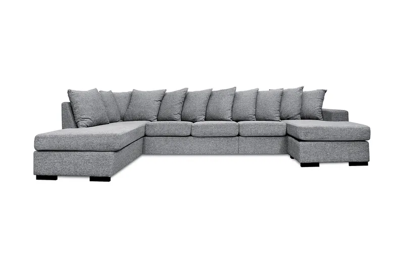Nebraska U-soffa Large Vänster Kuvertkuddar - Ljusgrå — Scandinavian Choice