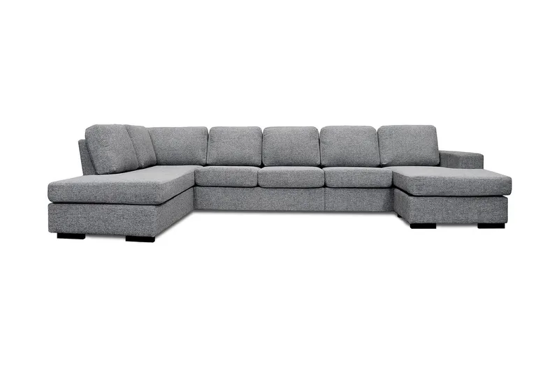 Nebraska U-soffa med Divan Höger - Ljusgrå — Scandinavian Choice