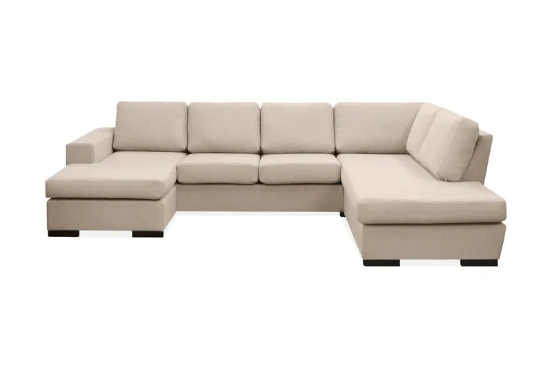 Nebraska U-soffa med Divan Vänster - Beige — Scandinavian Choice