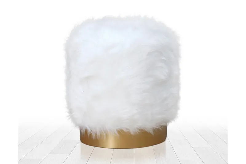 Needles Sittpuff 40 cm - Vit — Vit