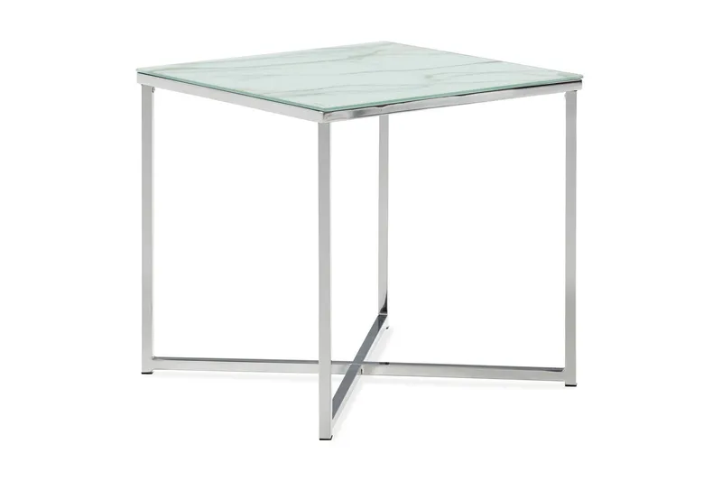 Nelly Sidobord 45 cm - Vit/Krom — Manor House