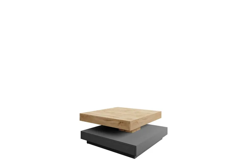 Nenani Soffbord 70 cm - Mörkgrå/Beige — Mörkgrå/Beige