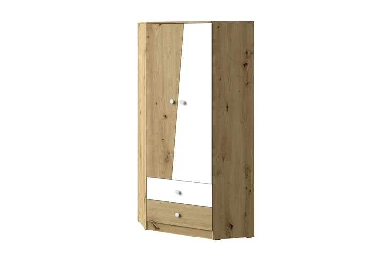 Nero Garderob 87 cm - Natur/Vit — Natur/Vit