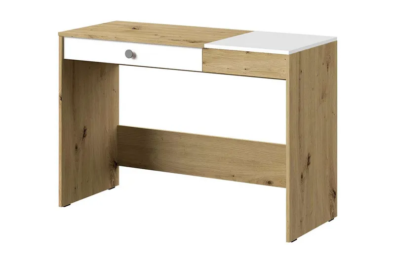 Nero Skrivbord 120 cm - Natur/Vit/Grå — Natur/Vit/Grå