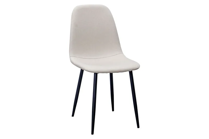 Nibe Matstol - Beige/Metallben Svart — Basic Home
