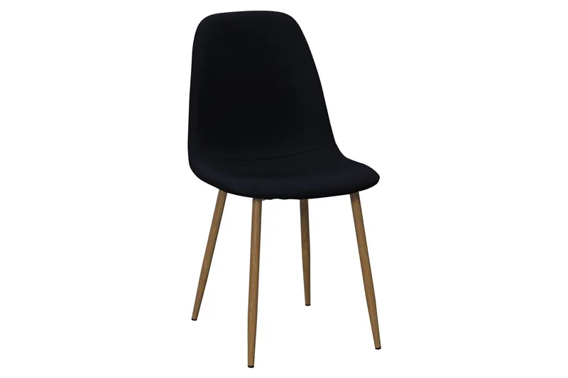 Nibe Matstol - Svart/Metallben Ek — Basic Home