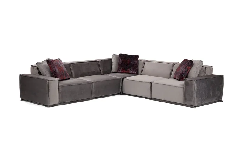 Nightcap Soffa m. Divan 6-sits - Grå (Art.nr 1519072) — Grå