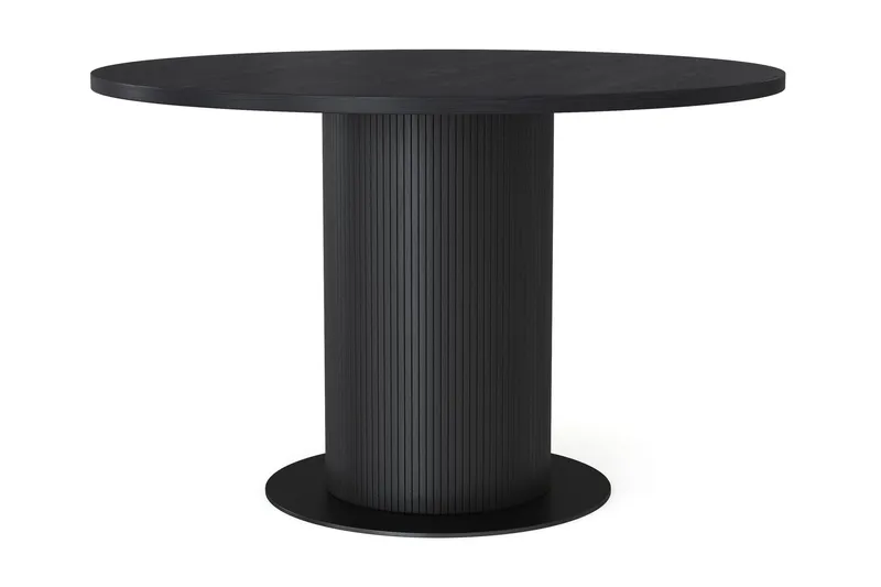 Noira Matbord 120 cm Ek Runt - Svart — Bark