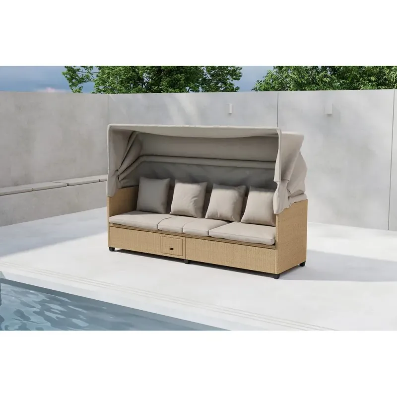 Nopy Solstol 200x60 cm - Beige — Venture Home