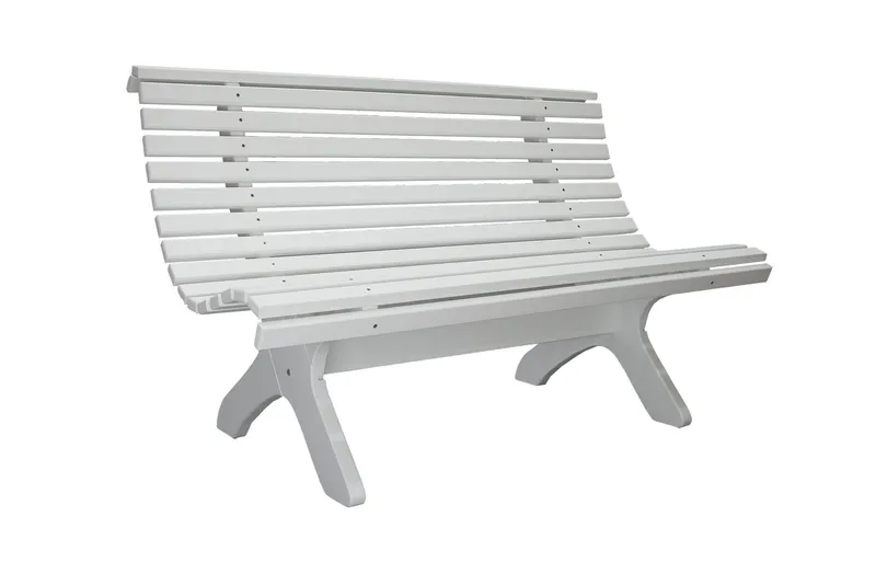 Norvald Trädgårdsbänk 140 cm - Vit — Vit