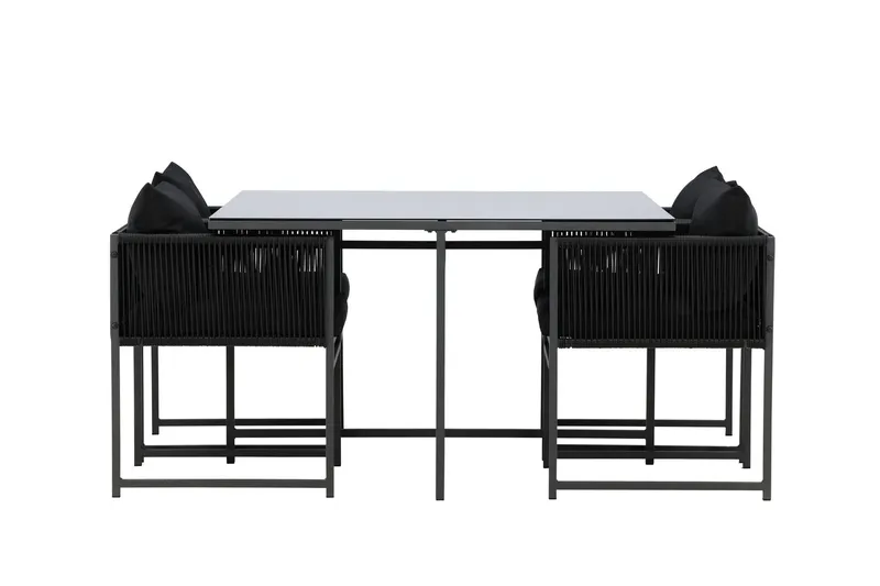 Noto Matgrupp Utomhus 4-sits - Svart — Venture Home
