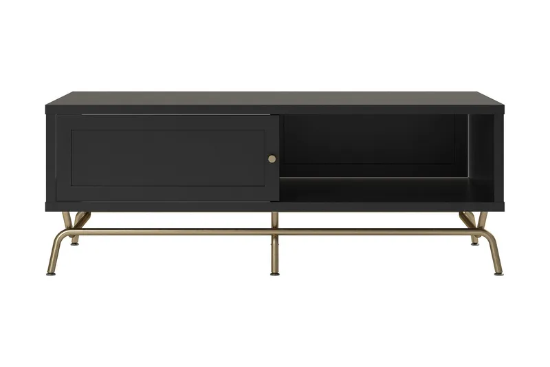 Nova Soffbord 122 cm med Förvaring Svart - CosmoLiving — CosmoLiving