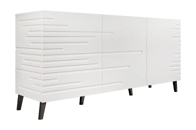 Novaj Byrå 40x155 cm - Vit/Svart — Vit/Svart