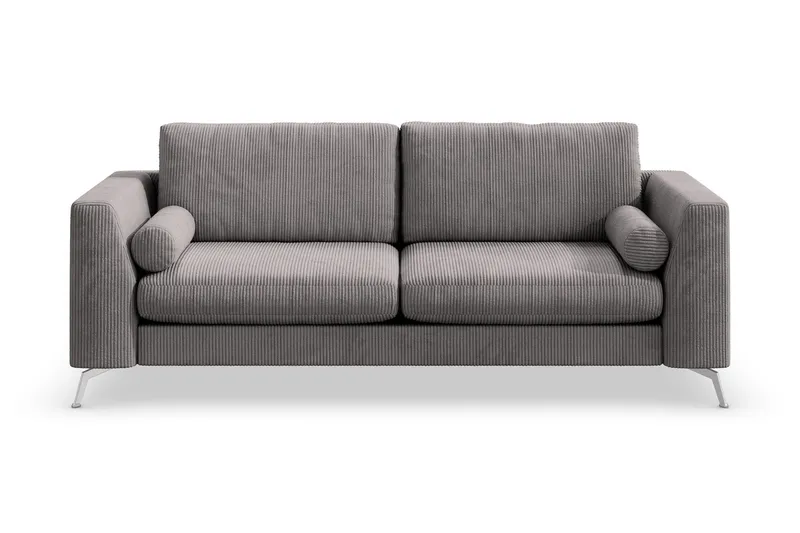 Ocean Lyx 3-sits Manchestersoffa - Mörkgrå (Art.nr 997105) — Scandinavian Choice