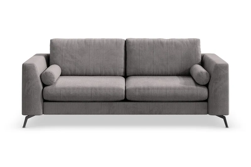 Ocean Lyx 3-sits Manchestersoffa - Mörkgrå (Art.nr 997100) — Scandinavian Choice
