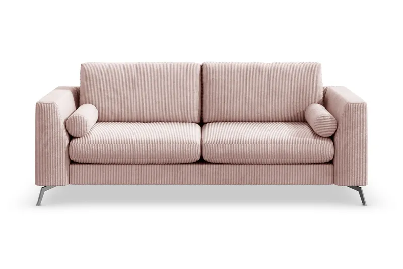 Ocean Lyx 3-sits Manchestersoffa - Rosa (Art.nr 997118) — Scandinavian Choice