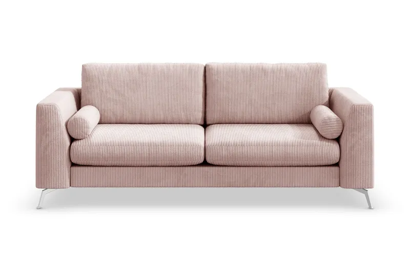 Ocean Lyx 3-sits Manchestersoffa - Rosa (Art.nr 997076) — Scandinavian Choice
