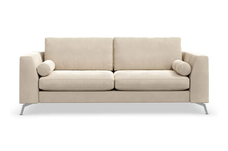 Ocean Lyx 3-sits Sammetssoffa - Beige (Art.nr 880251) — Scandinavian Choice