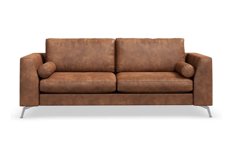Ocean Lyx 3-sits Soffa i Konstläder - Brun (Art.nr 880290) — Scandinavian Choice