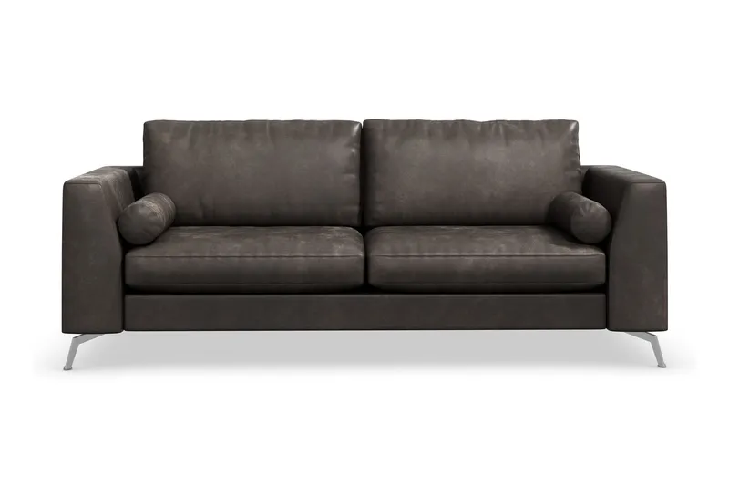 Ocean Lyx 3-sits Soffa i Konstläder - Svart (Art.nr 880197) — Scandinavian Choice