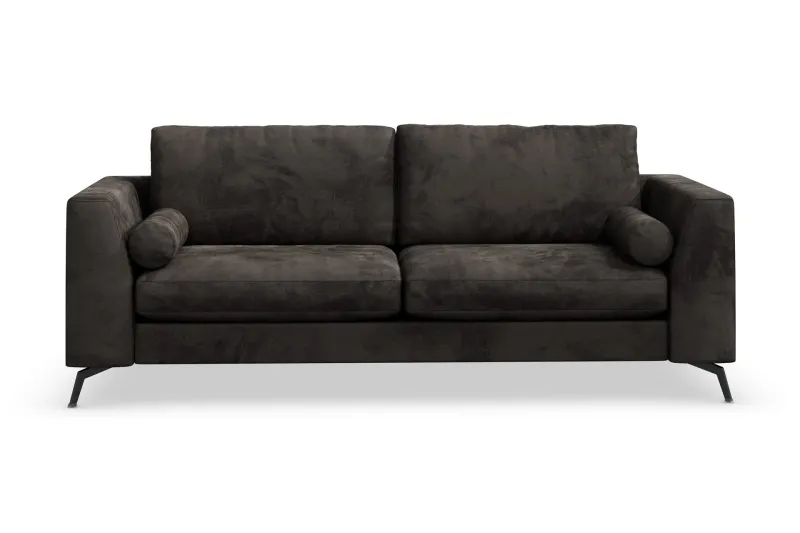 Ocean Lyx 3-sits Soffa - Mörkgrå/Sammet (Art.nr 880263) — Scandinavian Choice
