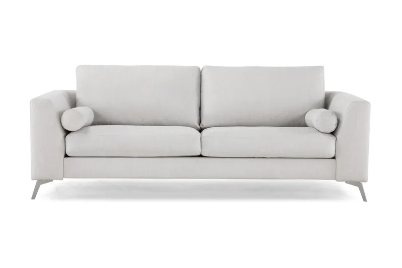 Ocean Lyx 3-sits Tygsoffa - Ljusgrå (Art.nr 245251) — Scandinavian Choice