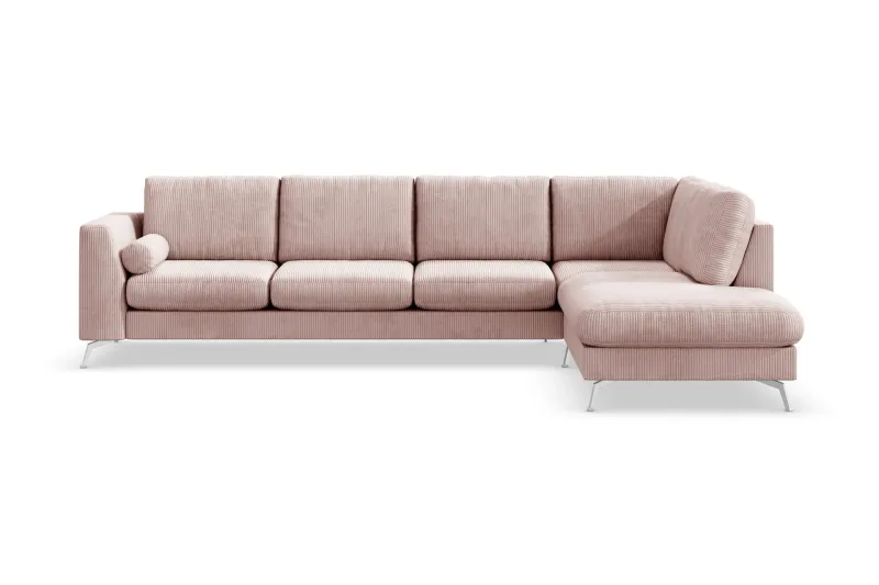 Ocean Lyx 4-sits Högervänd L-formad Schäslongsoffa i Manchester - Rosa (Art.nr 997083) — Scandinavian Choice