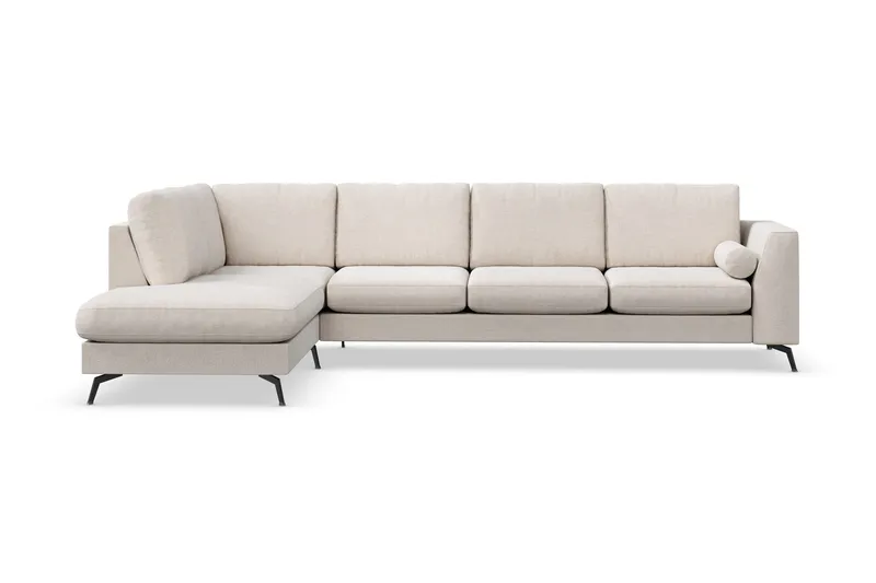 Ocean Lyx 4-sits Vänstervänd L-formad Schäslongsoffa i Tyg - Beige (Art.nr 880184) — Scandinavian Choice