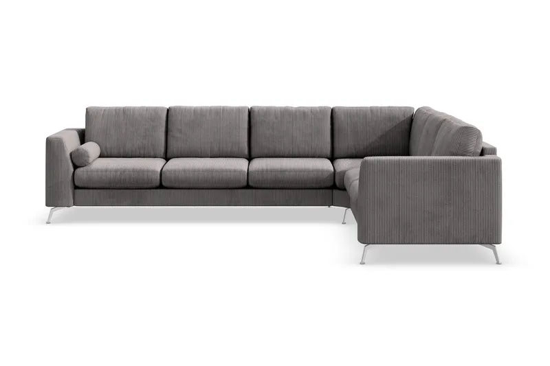 Ocean Lyx 5-sits Vändbar L-formad Hörnsoffa i Manchester - Mörkgrå (Art.nr 997110) — Scandinavian Choice