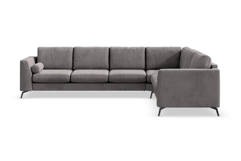 Ocean Lyx 5-sits Vändbar L-formad Hörnsoffa i Manchester - Mörkgrå (Art.nr 997104) — Scandinavian Choice