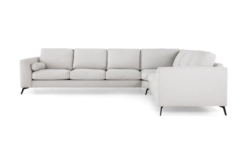 Ocean Lyx 5-sits Vändbar L-formad Hörnsoffa i Tyg - Ljusgrå (Art.nr 245224) — Scandinavian Choice