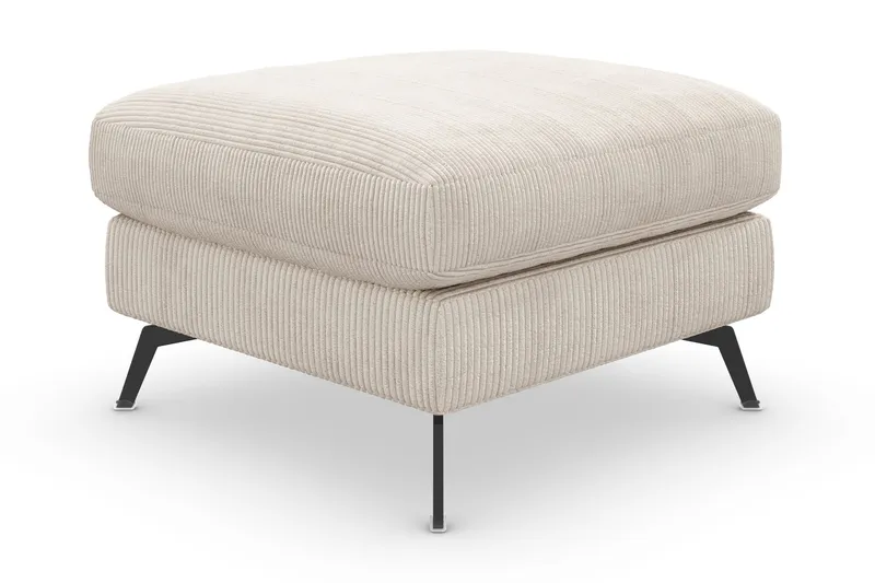 Ocean Lyx Fotpall - Beige/Svart (Art.nr 997080) — Scandinavian Choice