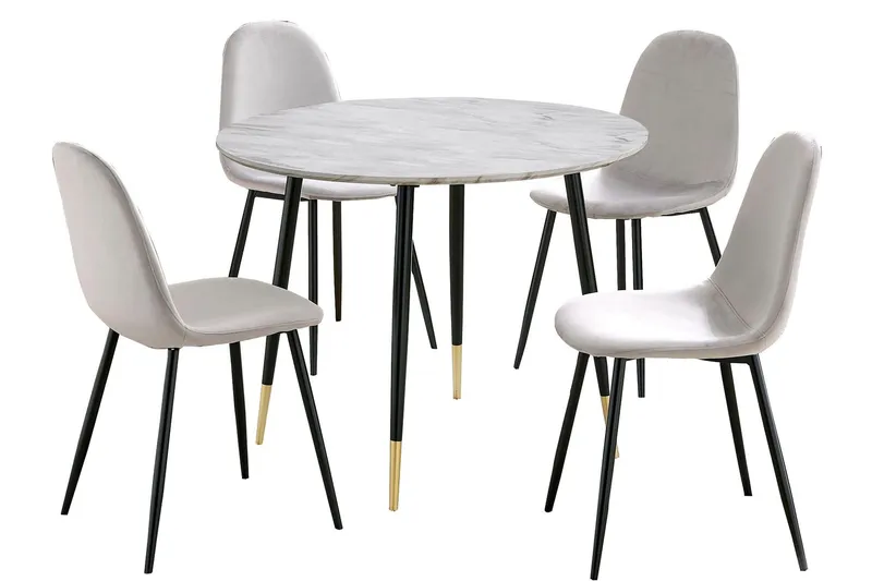 Oktoos Matgrupp 100 cm - Ljusgrå/Vit — Ljusgrå/Vit