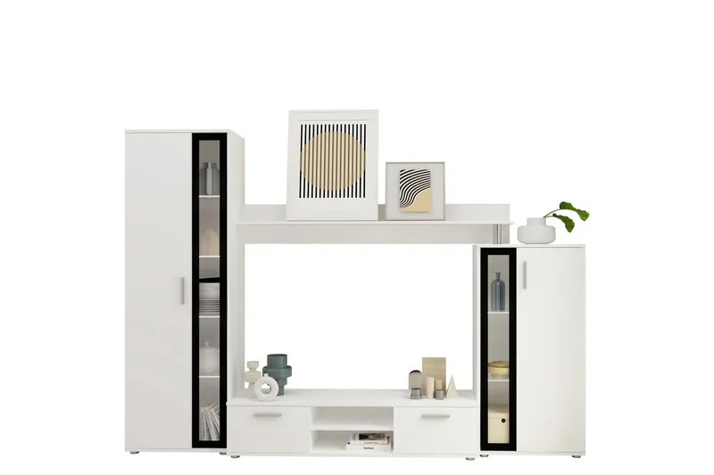 Olerum Tv-möbelset 256x40 cm - Vit — Vit
