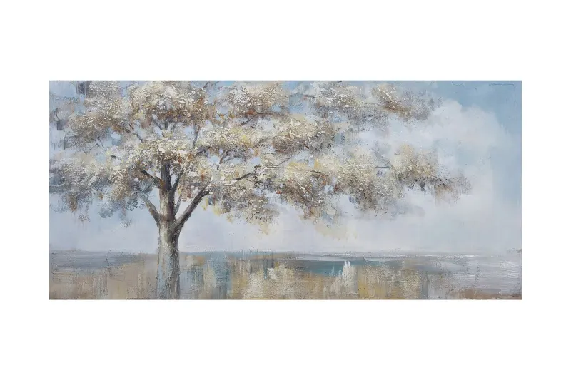 Oljemålning 70x150cm Träd