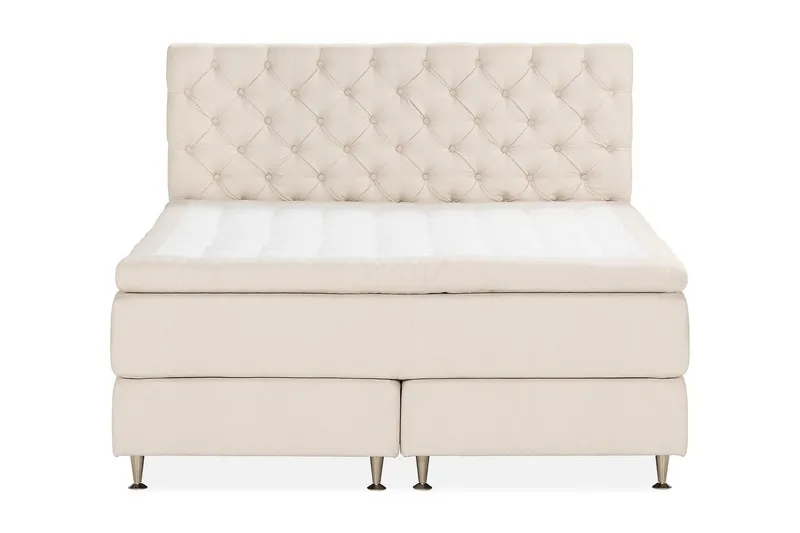 Oslo Lyx Sängpaket Kontinentalsäng 160x200 cm - Ljusbeige (Art.nr 1565609) — Drömvik