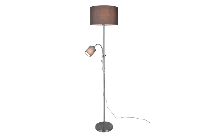 Owen Golvlampa E27+E14 grå - Grå — Trio Lighting