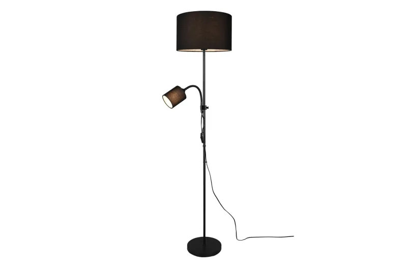 Owen Golvlampa E27+E14 svart - Svart — Trio Lighting