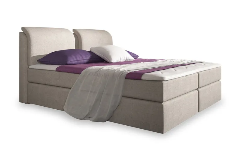 Owen Komplett Förvaringssäng160x200 cm - Beige — Bedly