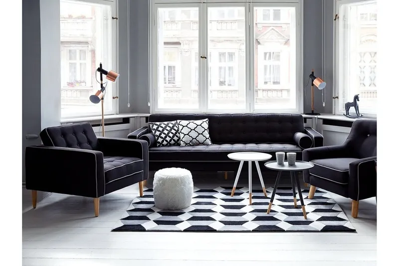 Owens Golvlampa 130 cm - Svart — Svart