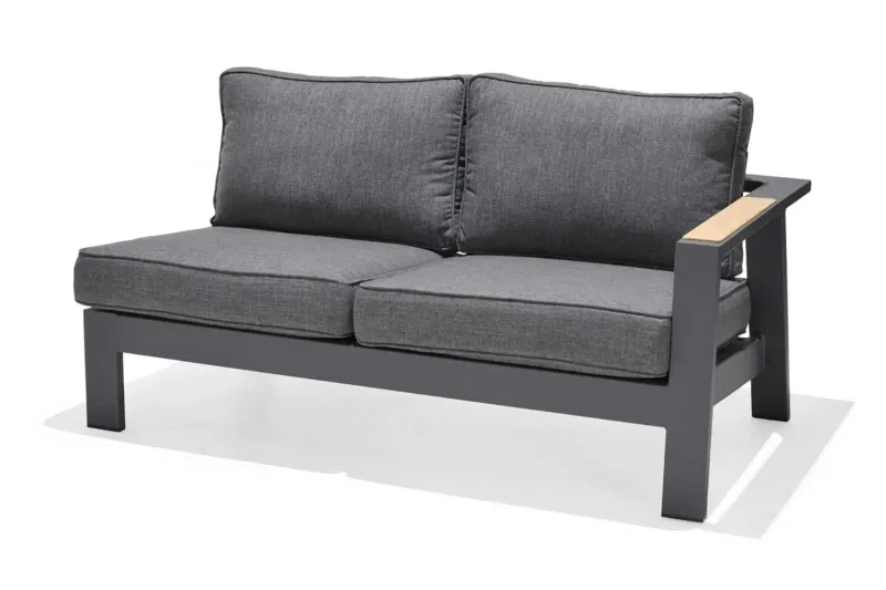 Palau 2-sits Utesoffa Vänster - Grå — Lifestyle Garden