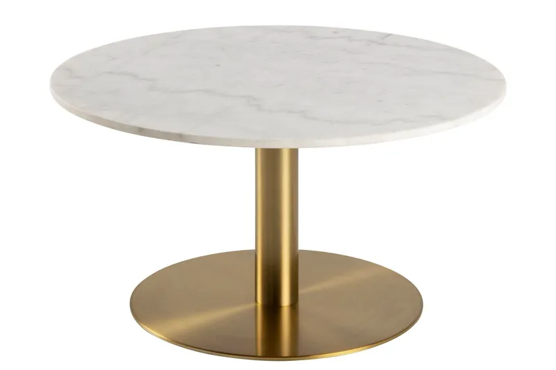 Palisades Soffbord 80 cm Rund - Vit — Vit