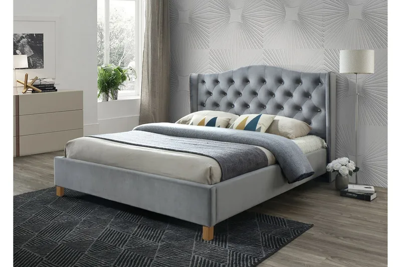 Paonia Sängram 180x200 cm Grå - Grå — Grå
