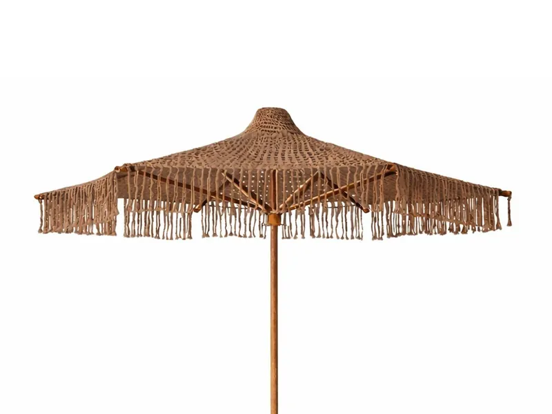 Parasoll Hillerstorp Parasoll 200 cm - Brun — Hillerstorp