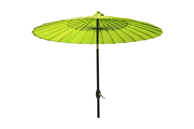 Parasoll SHANGHAI D213cm med vev aluminiumben - Grön/Svart — Grön/Svart